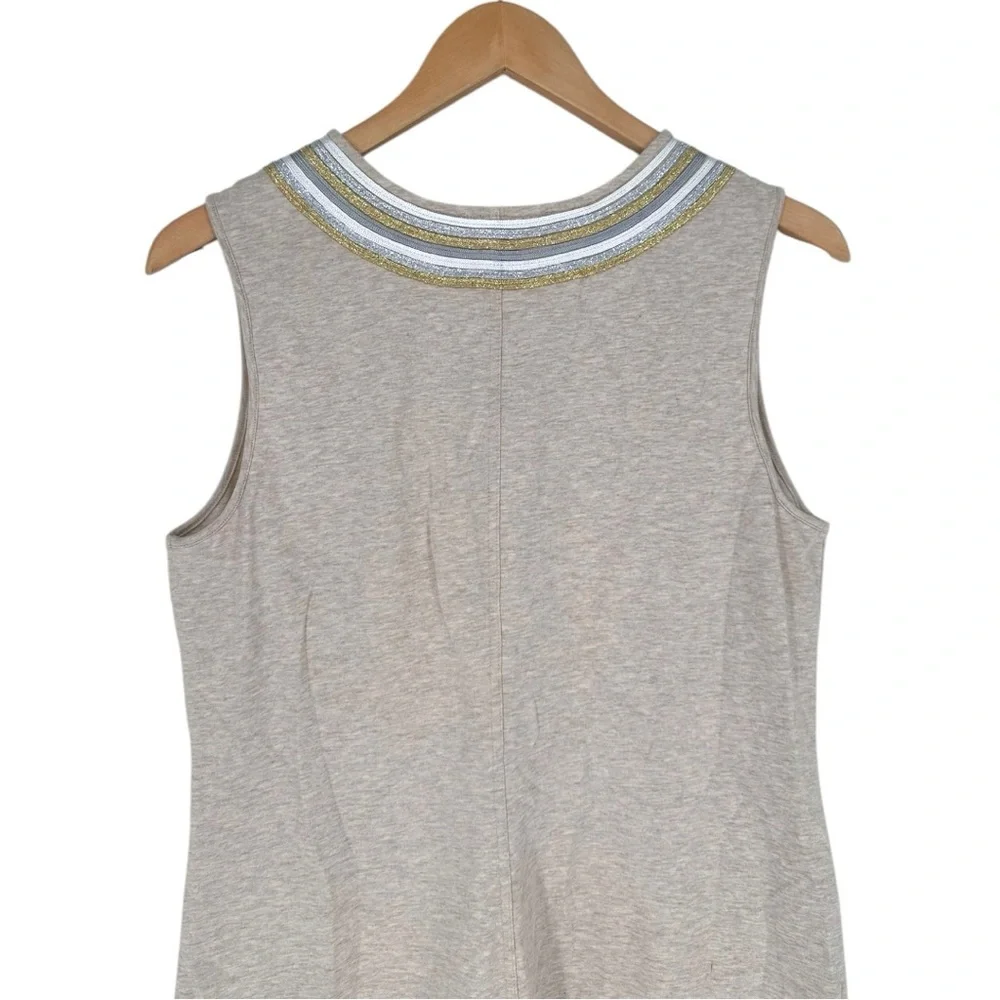 Catherine Malandrino French Terry Dress in Oatmeal Heather size Medium Cotton - Picture 5 of 10